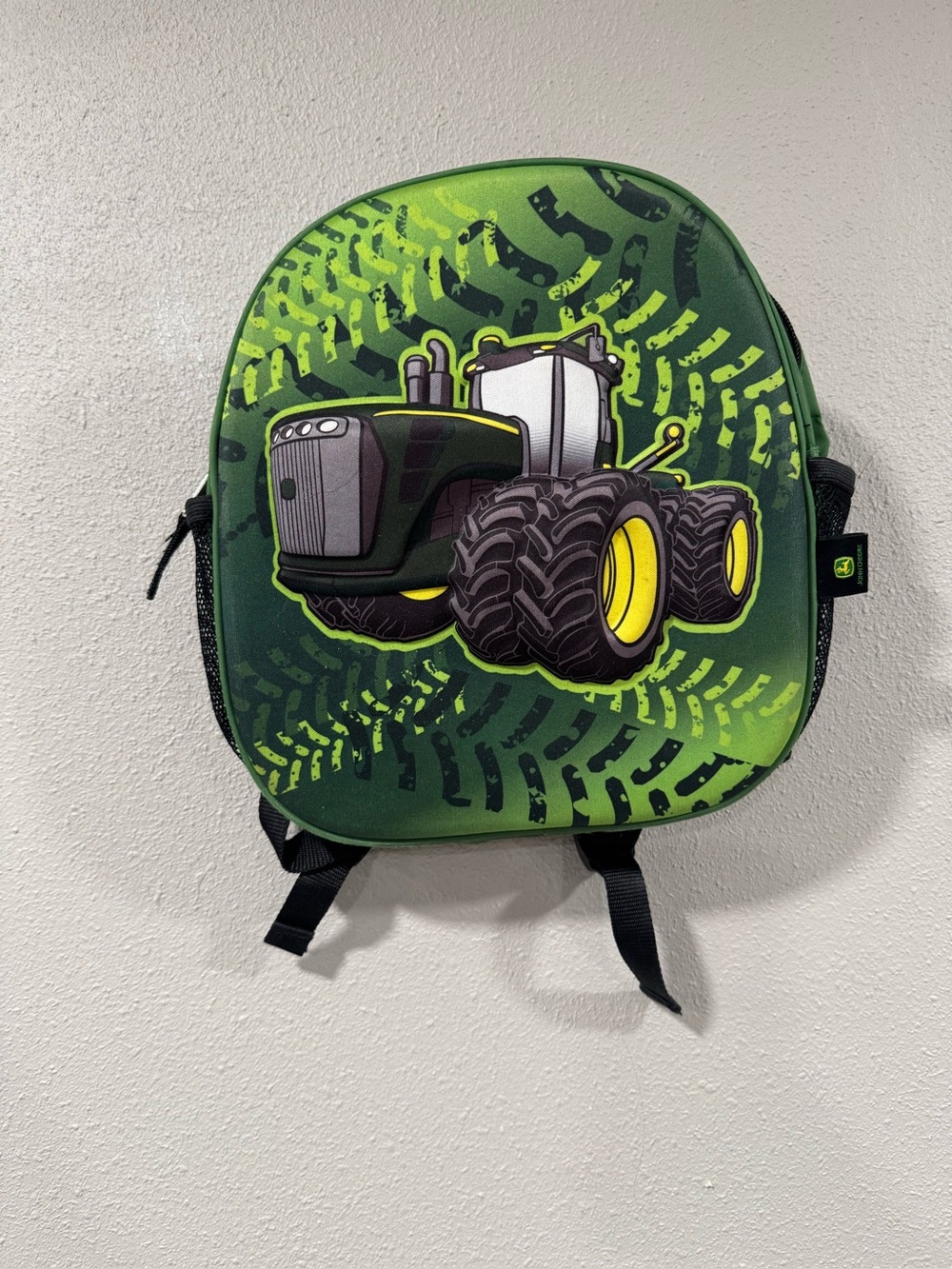 John Deere Kids Green Tractor Backpack